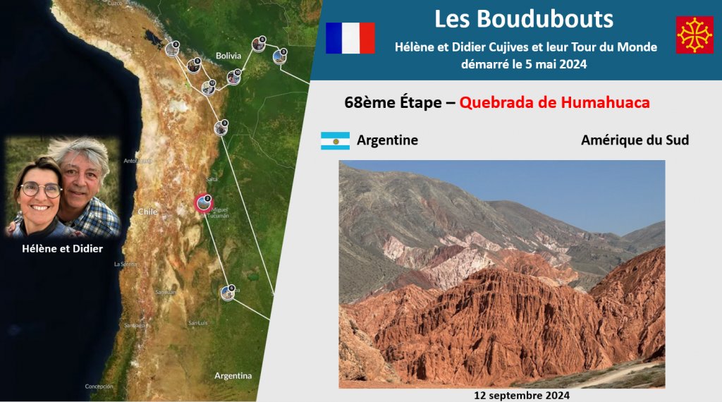 68ème Étape des Boudubouts en Argentine - Au cœur de la quebrada de Humahuaca