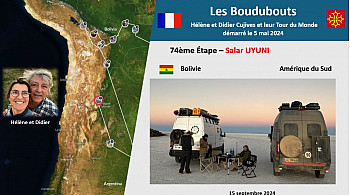 74ème Étape des Boudubouts en BOLIVIE - Non, ce n’est pas la banquise c'est ''LE SALAR d'UYUNI''