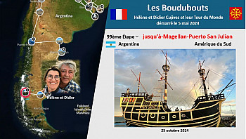 99ème Étape des Boudubouts en ARGENTINE - Descente jusqu'à-Magellan-Puerto San Julian